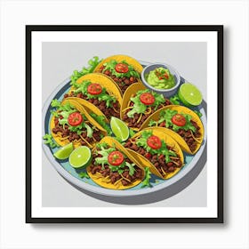 Mexican Tacos Póster