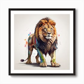 Lion Painting Art Print