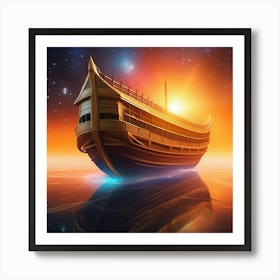 Ship In The Sky Art Print