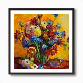 Flowers In A Vase 17 Art Print