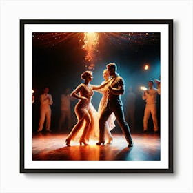 Dancers On Stage 3 Art Print