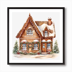 Gingerbread House 2 Art Print