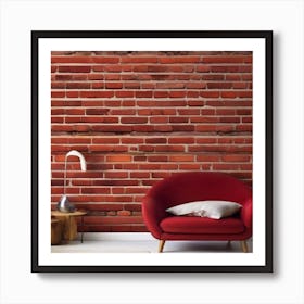 Red Brick Wall 3 Art Print