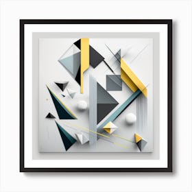 Abstract Geometric Painting 1 Art Print