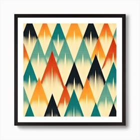 Abstract Pattern With Triangles Art Print