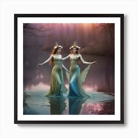 Water Fairies Art Print