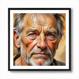 Portrait Of An Old Man Art Print