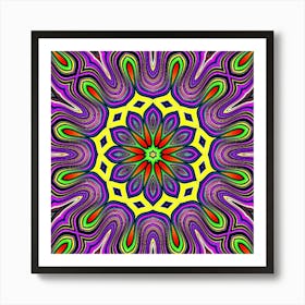 Psychedelic Mandala 62 Poster