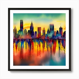 New York City Skyline Art Print