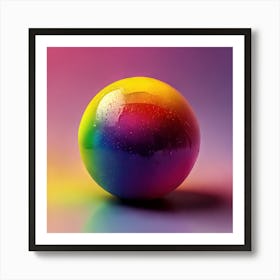 Rainbow Ball 1 Art Print