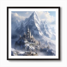 Snowy Castle Art Print