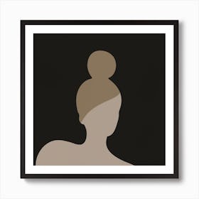 Silhouette Of A Woman 1 Art Print