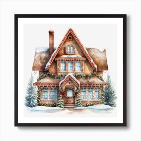 Gingerbread House 11 Art Print