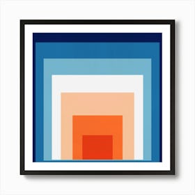 Modern gradient geometry 2 Art Print