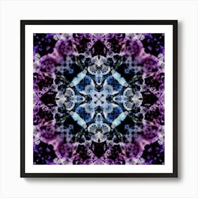 A Purple Pattern Glows Art Print