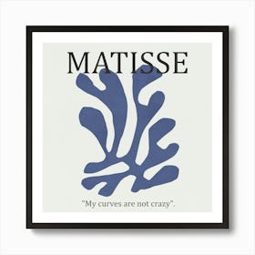 Blue Leaf 02- Henri Matisse Art Print