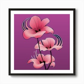 Flower design Art Print