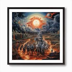 Zaklinacz72 Doomy Procession Of Enemies Of The Sun Walking Thro 3bfdc897 Cff3 487f A940 6063633f852d Art Print