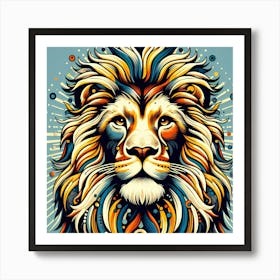 Lion Head 5 Art Print