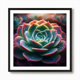 Succulent Flower Art Print