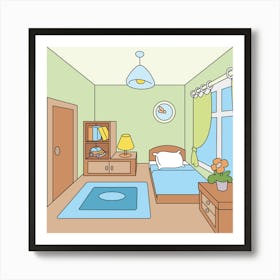 Bedroom Interior 6837090 1280 Art Print