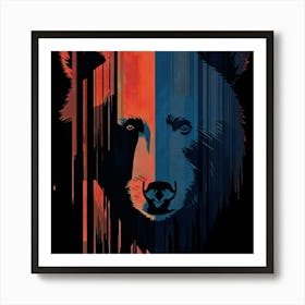 Bear Head Art Print