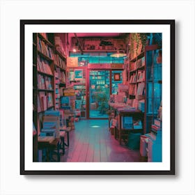 Bookshop 1 Art Print