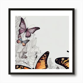 Butterfly Wall Art 1 Art Print