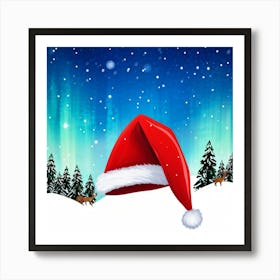 Santa Claus Hat 1 Art Print