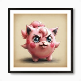 Pokemon Pikachu 8 Art Print