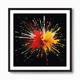 Explosion Of Color Art Print