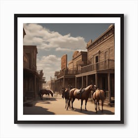 Old West Town 40 Art Print