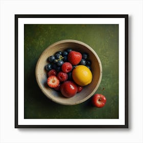 Gardener Summer Fruits Art Print 2 Art Print