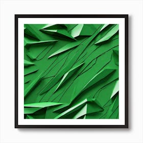 Abstract Green Background 5 Art Print