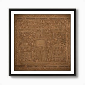 Egyptian Tapestry 1 Art Print