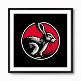 Rabbit Logo 2 Art Print