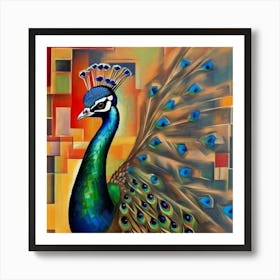 Peacock Art Art Print