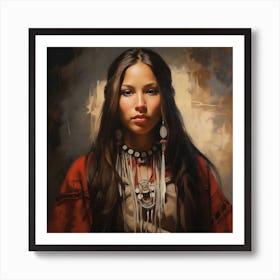 Native American Woman 3 Art Print