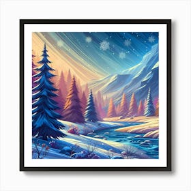 Winter Landscape 5 Art Print