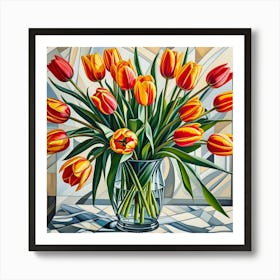 Tulips in a Vase Art Print