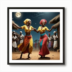 African Dancers Art Print