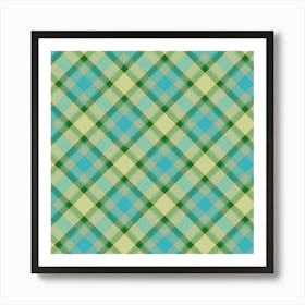 Plaid Fabric 167 Art Print