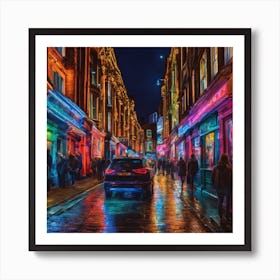 Night In London Art Print