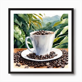 Coffee Beans 218 Art Print