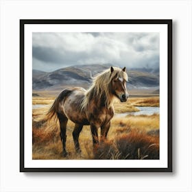 Icelandic Horse Art Print