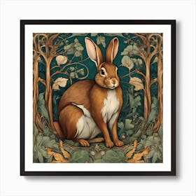 Rabbit In The Woods Art Print
