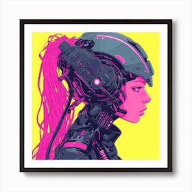 Robot Girl 2 Art Print