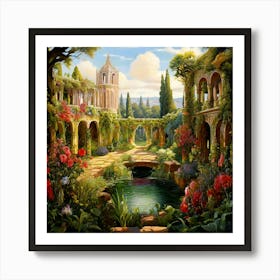 Garden In Bloom 1 Art Print