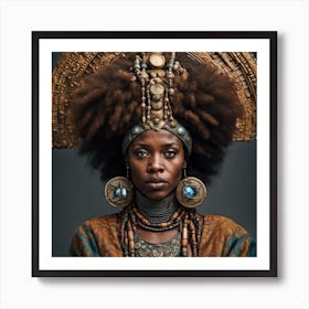  Beautiful African Woman Art Print