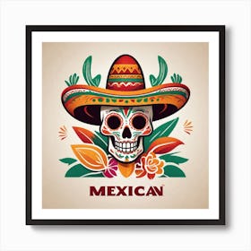 Mexican Skull 73 Art Print